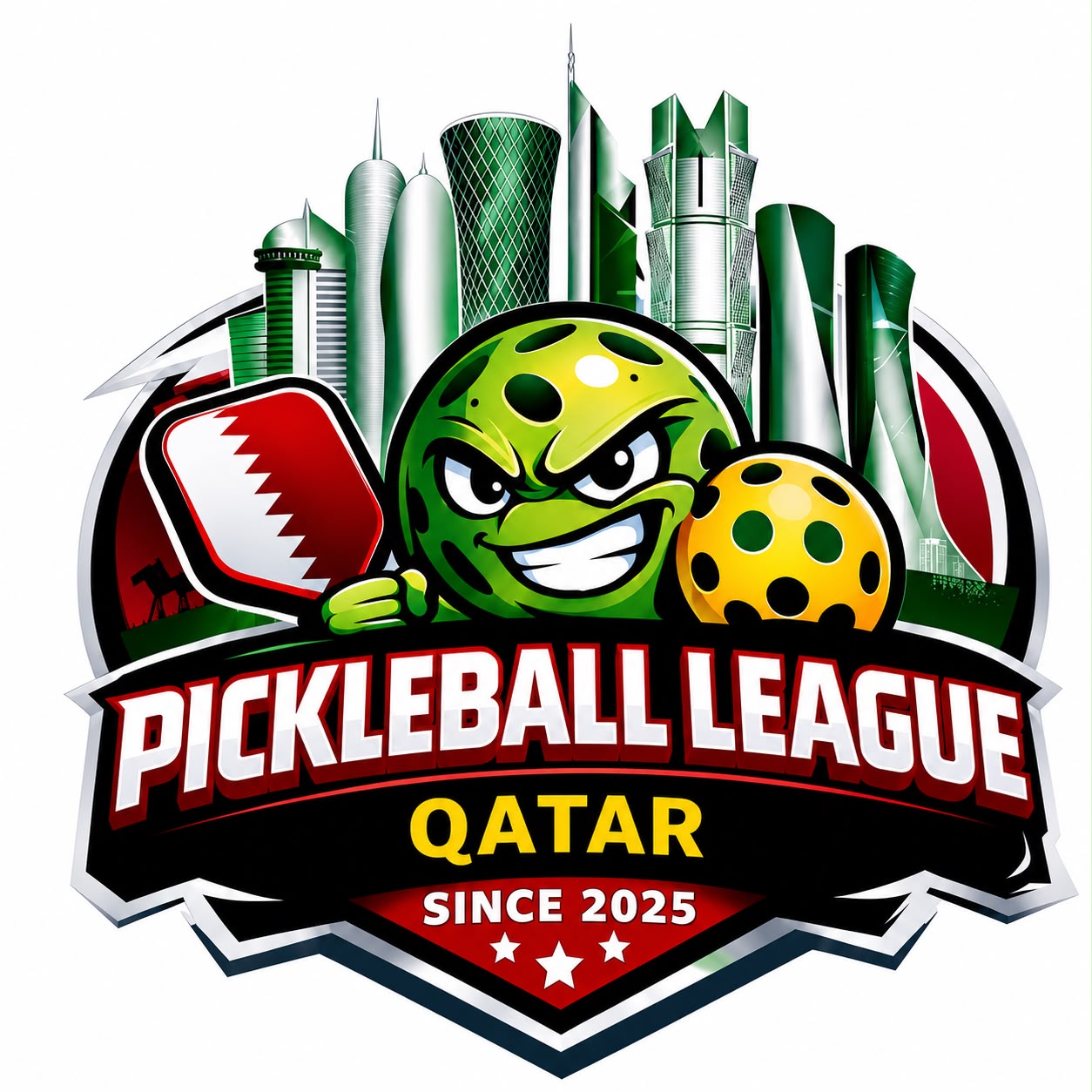 Pickleball League Qatar logo